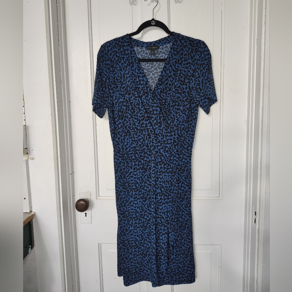 Banana Republic Dress Size M Blue And Black